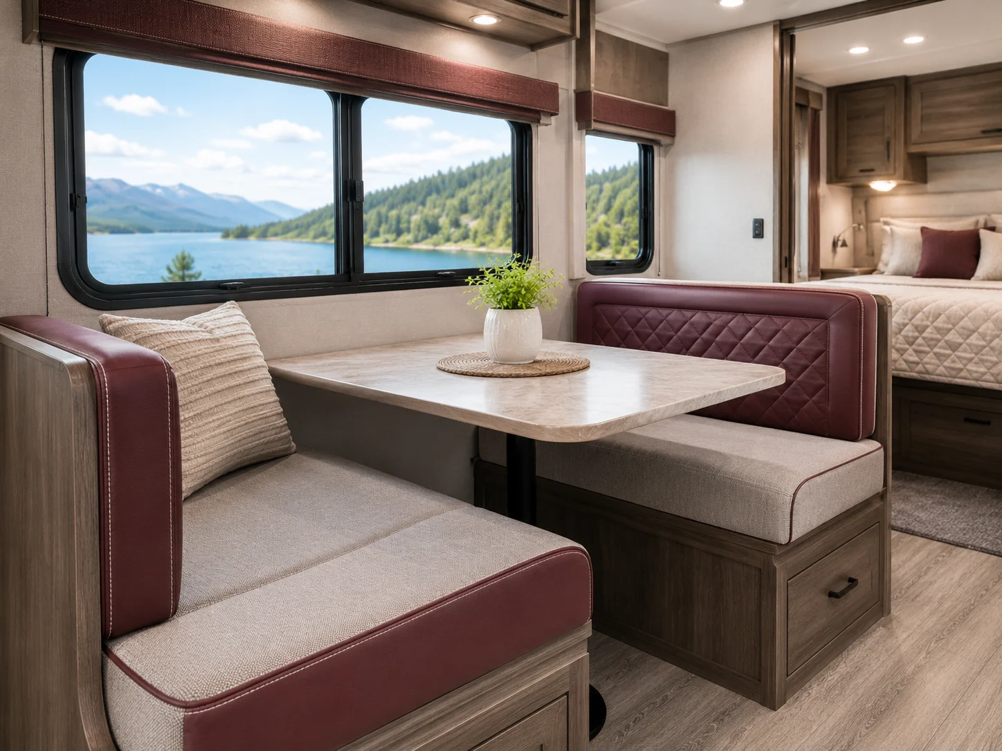 Custom matching RV interior upholstery update