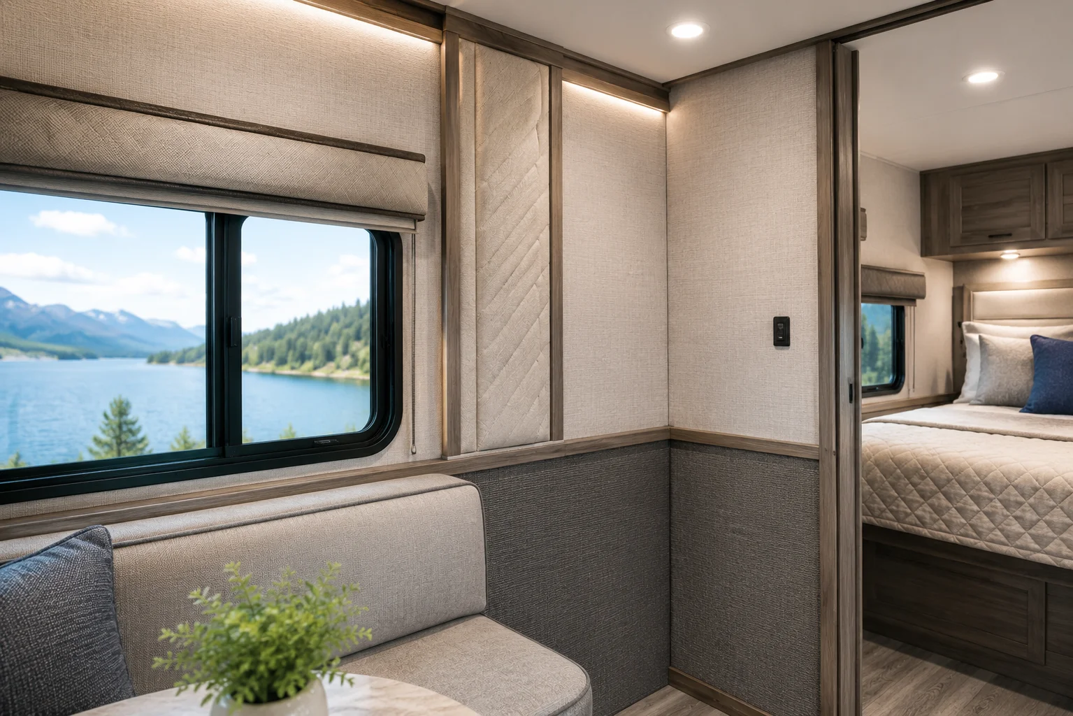 RV wall panels and soft interior trim upholstery