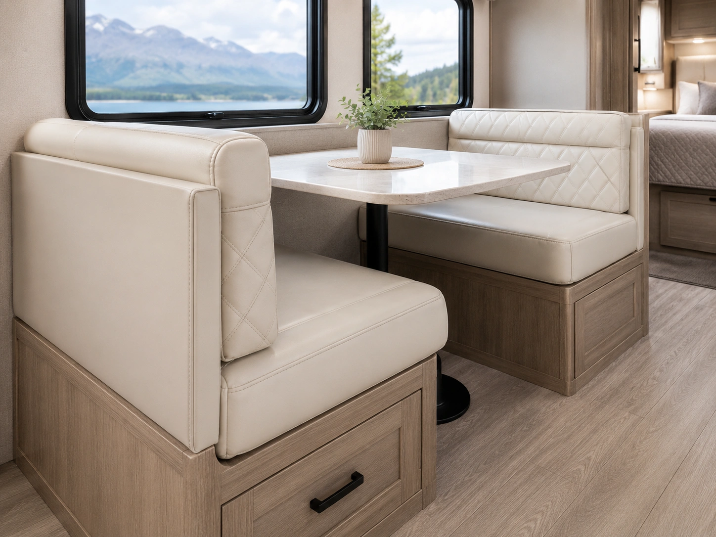 RV dinette cushion upholstery replacement