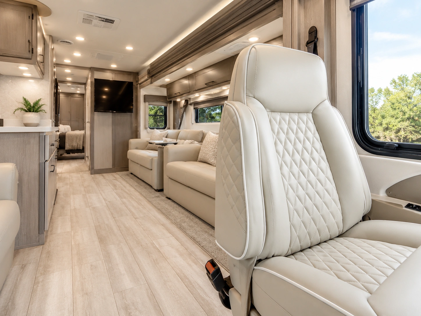 RV upholstery interior seating and cushion restoration